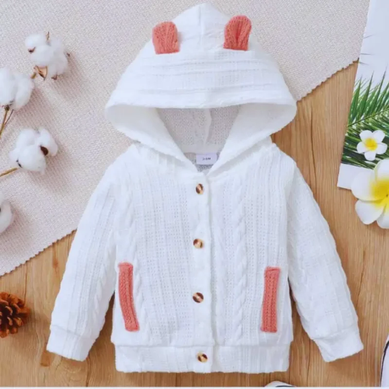 100_ bombažna jopa Bela