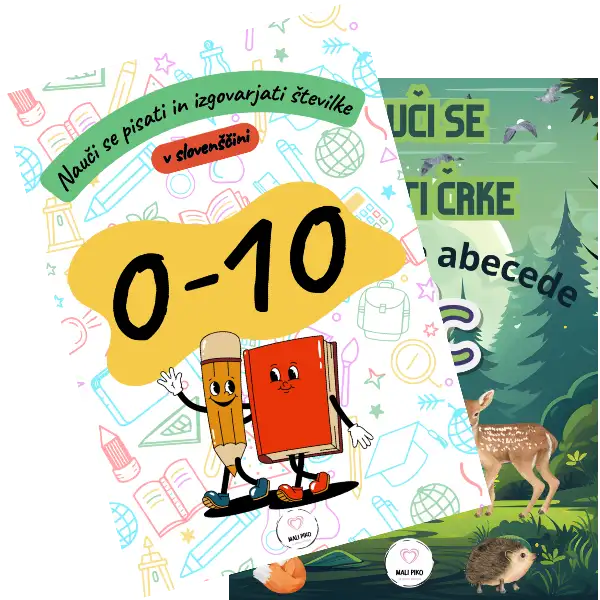 Delovni zvezek Nauči se šteti od 1-10