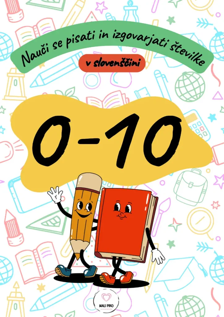 Delovni zvezek Nauči se šteti od 1-10