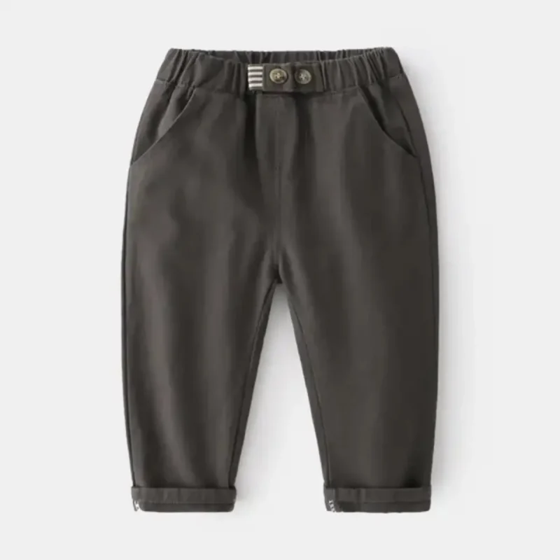 Dolge hlače Little man -siva Dolge hlače Little man -siva