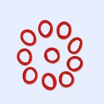 Gumice za lase - rdeča