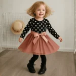 Obleka Črna pikica - model 1