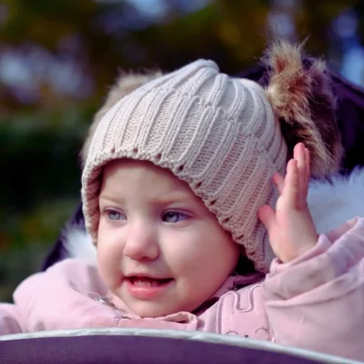 Otroška zimska kapica Cofek - model 1