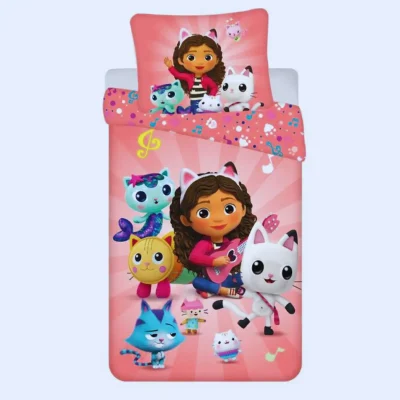 Posteljnina Gabijina mačja hišica