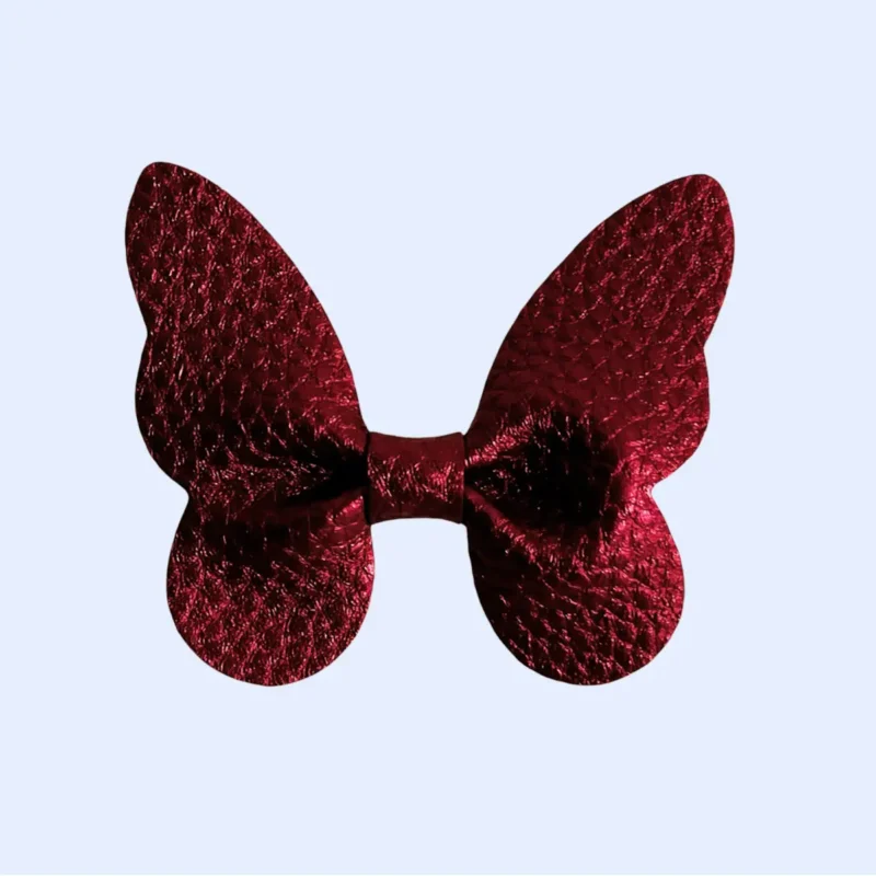 Špangica Metulj - bordo rdeča