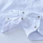 Svečani fantovski komplet s srajčko, metuljčkom, naramnicami in hlačami v modri barvi