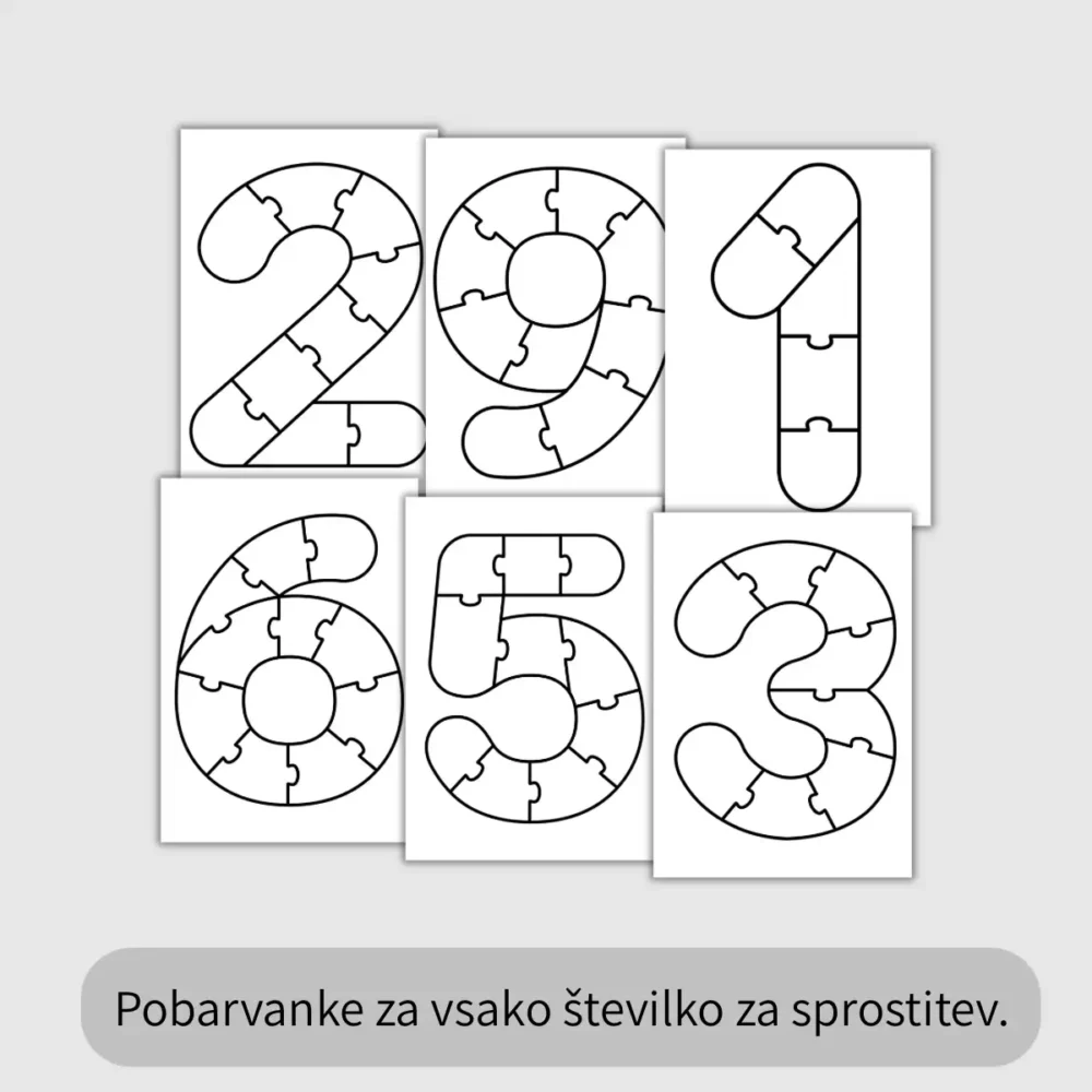 ZD Nauči se šteti od 0-10 - pobarvanka