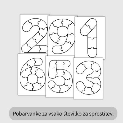 ZD Nauči se šteti od 0-10 - pobarvanka