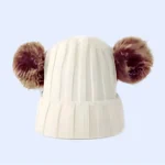 Zimska kapica Cofek - bela za mamico