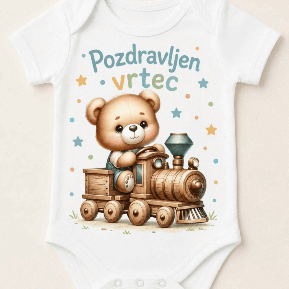 Bodi Pozdravljen vrtec - medo - alsa unikati