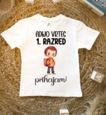 Majica Adijo vrtec, 1. razred prihajam! (fantek) Majuška
